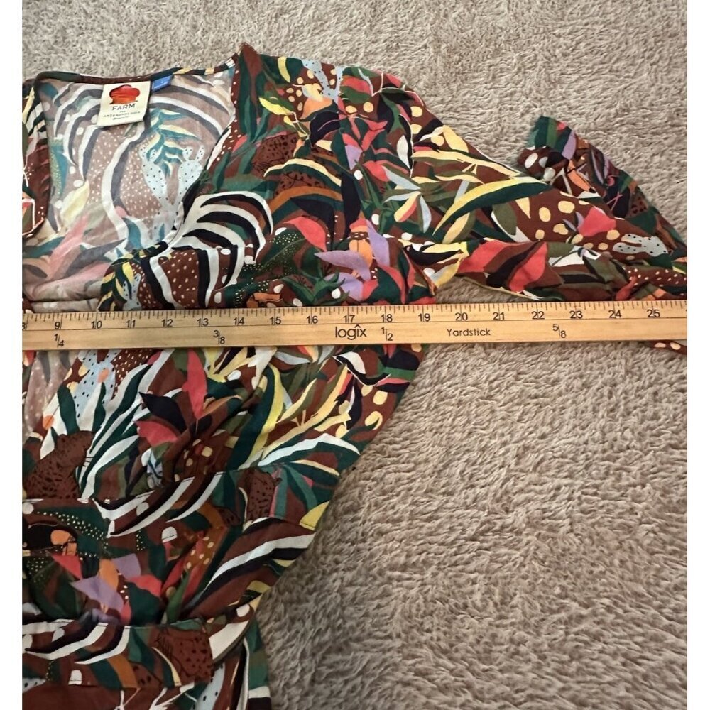 Farm Rio x Anthropologie Fiesta Wrap Maxi Dress Size S - Picture 14 of 16
